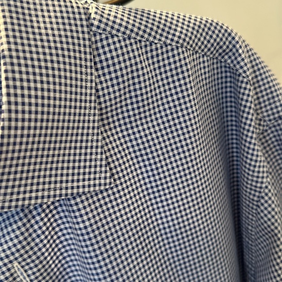 Men’s micro box print cotton dress shirt. - Picture 3 of 4